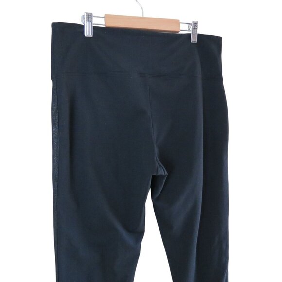 STAR POWER by SPANX Women's Black Shaping Leggings Subtle Pattern Panels Size XL - Picture 5 of 8